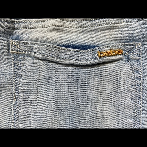 Bebe Distressed Denim Jeans - Picture 6 of 7